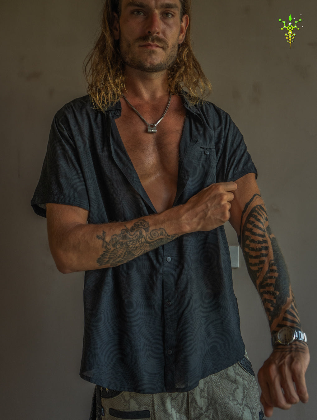 Shirt Men Half Sleeves / Bamboo - BLACK WIERD NOIZES