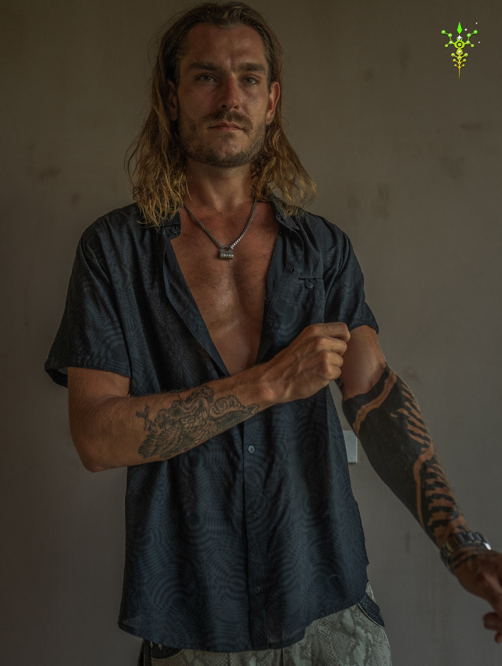Shirt Men Half Sleeves / Bamboo - BLACK WIERD NOIZES