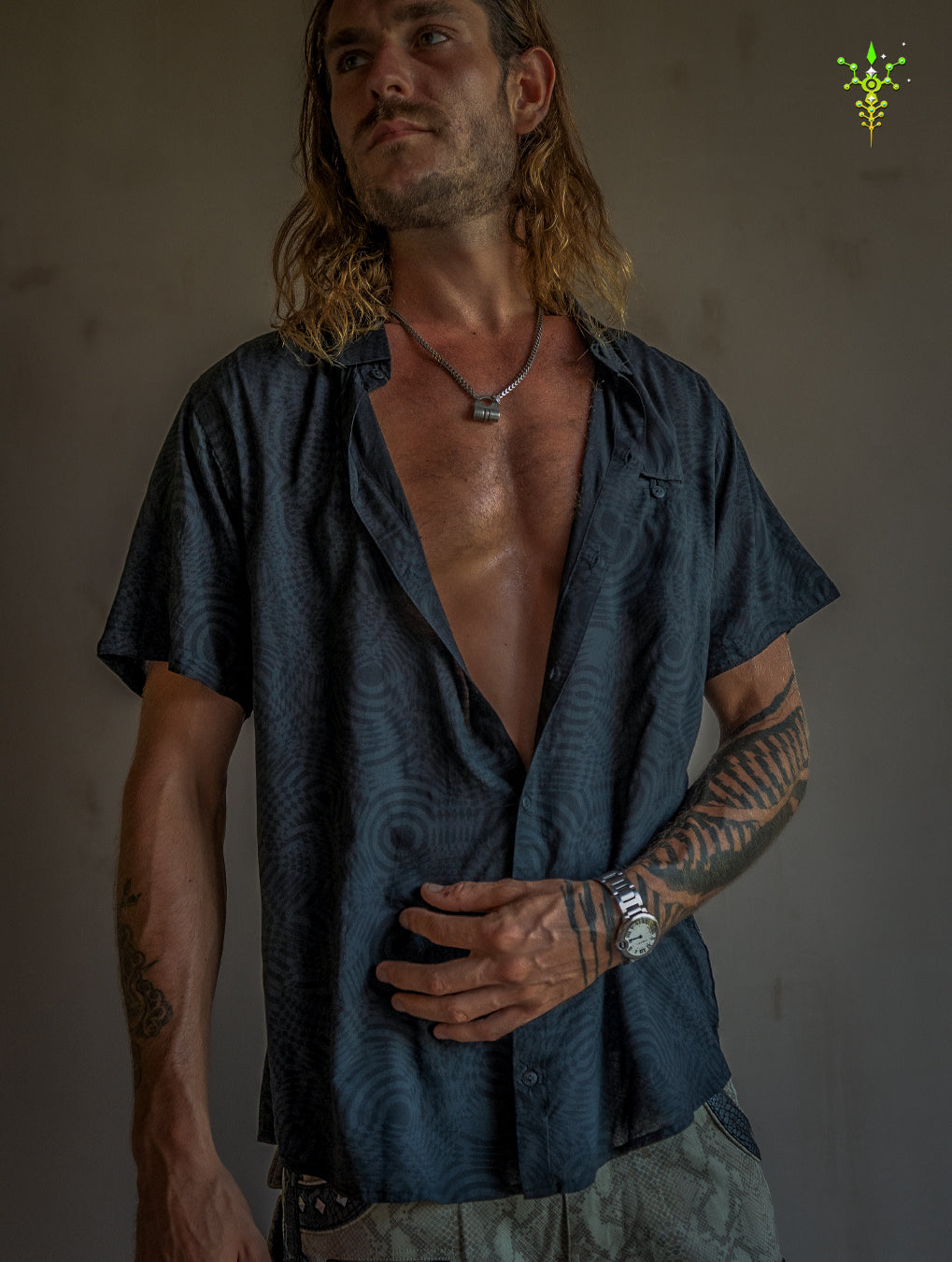 Shirt Men Half Sleeves / Bamboo - BLACK WIERD NOIZES