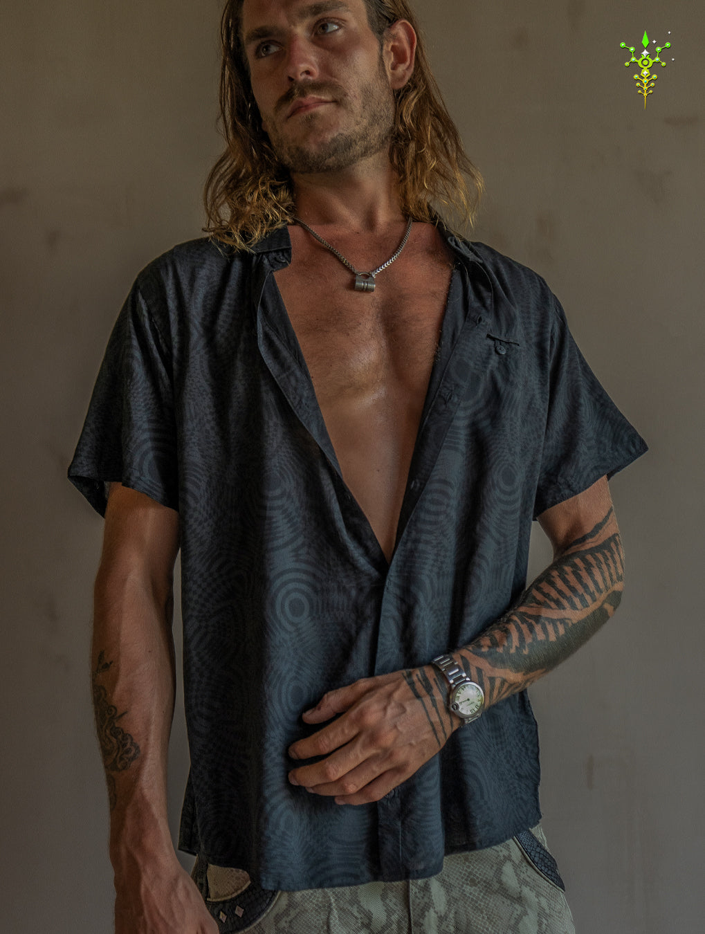 Shirt Men Half Sleeves / Bamboo - BLACK WIERD NOIZES