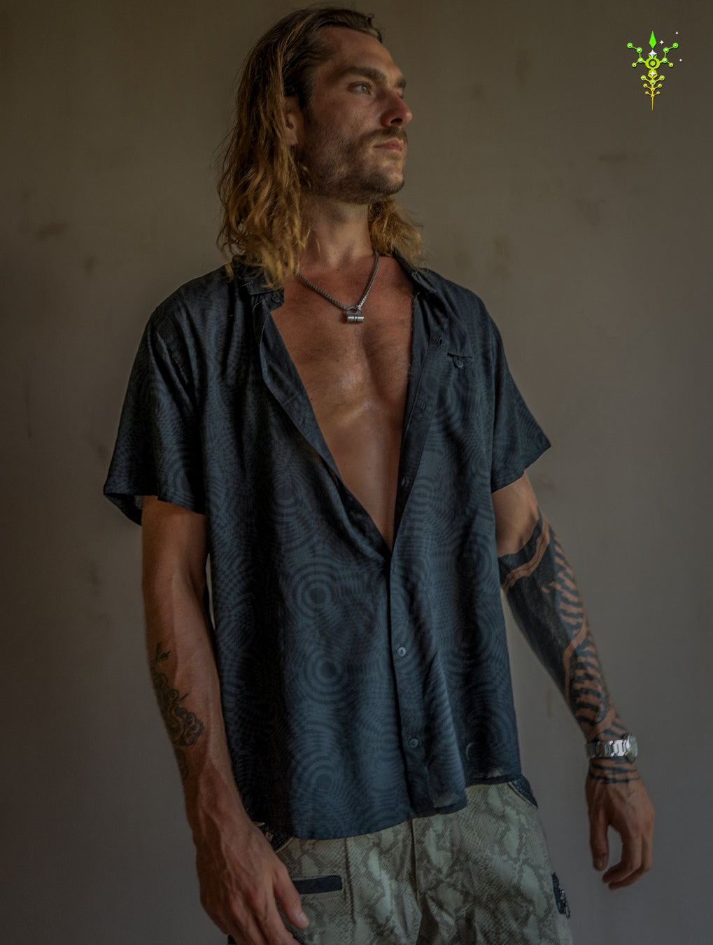 Shirt Men Half Sleeves / Bamboo - BLACK WIERD NOIZES