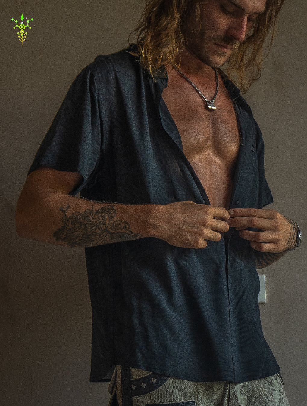 Shirt Men Half Sleeves / Bamboo - BLACK WIERD NOIZES
