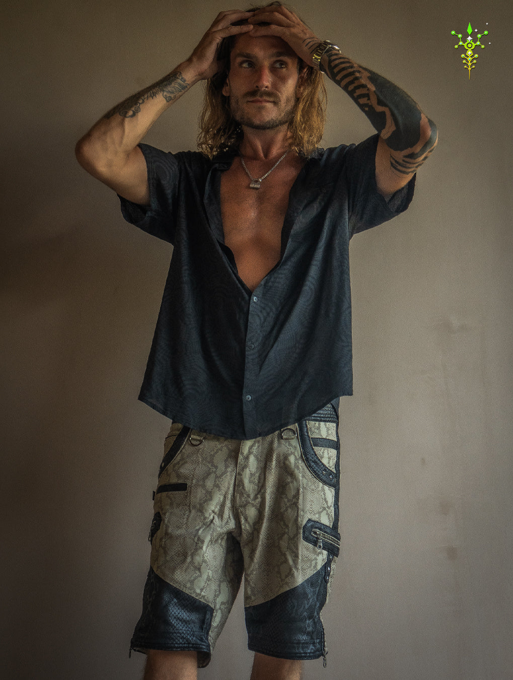 Shirt Men Half Sleeves / Bamboo - BLACK WIERD NOIZES
