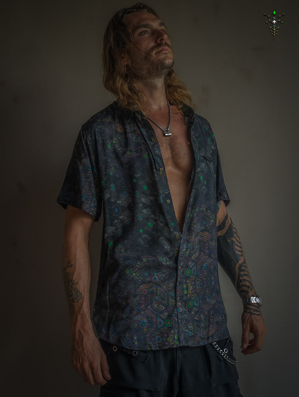 Shirt Men Half Sleeves / Bamboo - DARK PSYCHEDELIKA