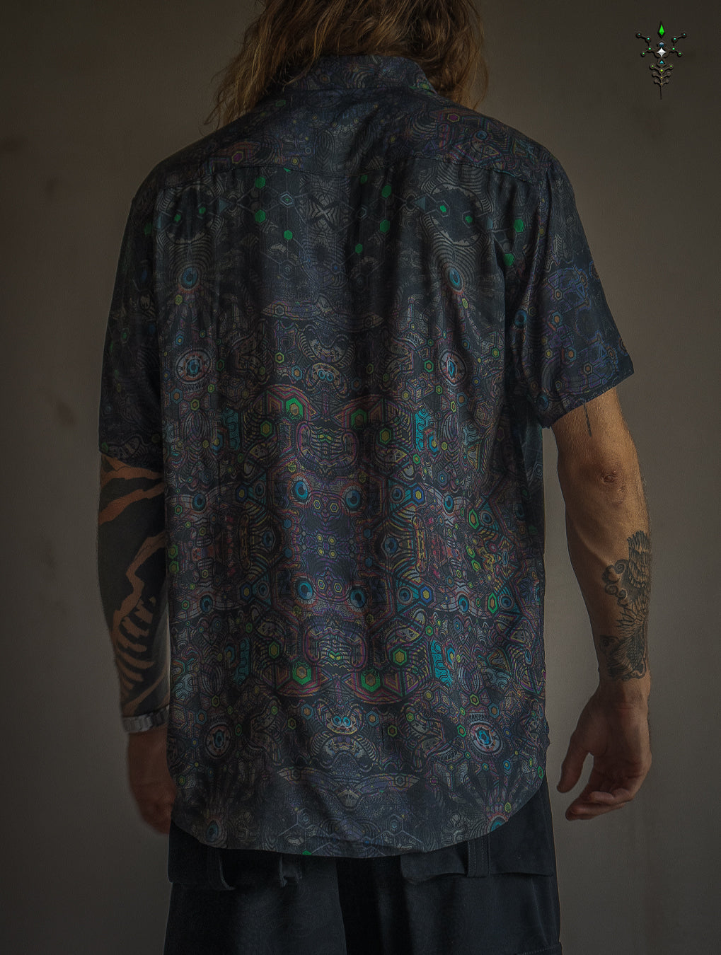 Shirt Men Half Sleeves / Bamboo - DARK PSYCHEDELIKA