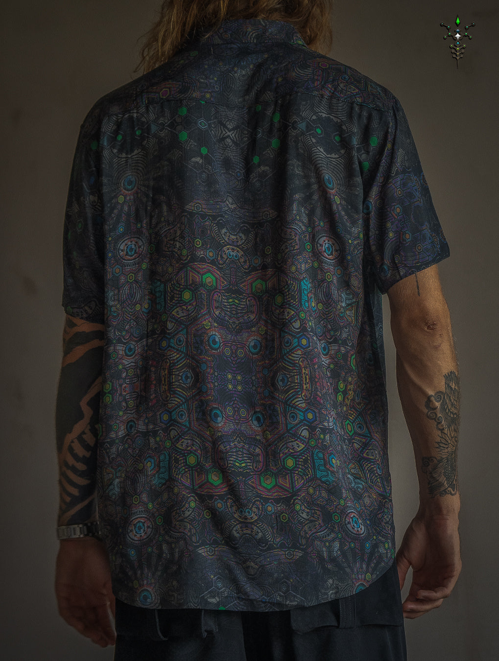 Shirt Men Half Sleeves / Bamboo - DARK PSYCHEDELIKA
