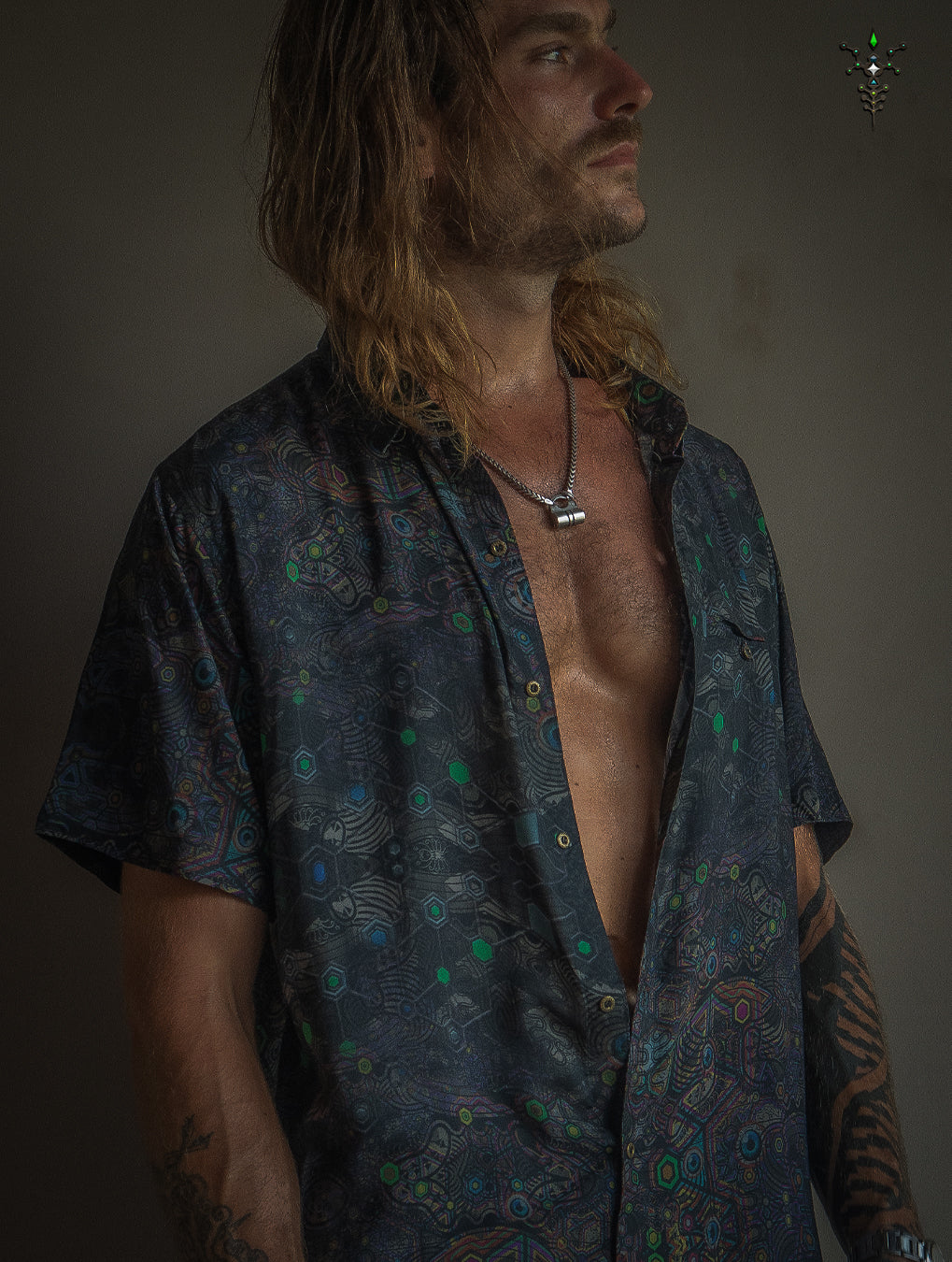 Shirt Men Half Sleeves / Bamboo - DARK PSYCHEDELIKA