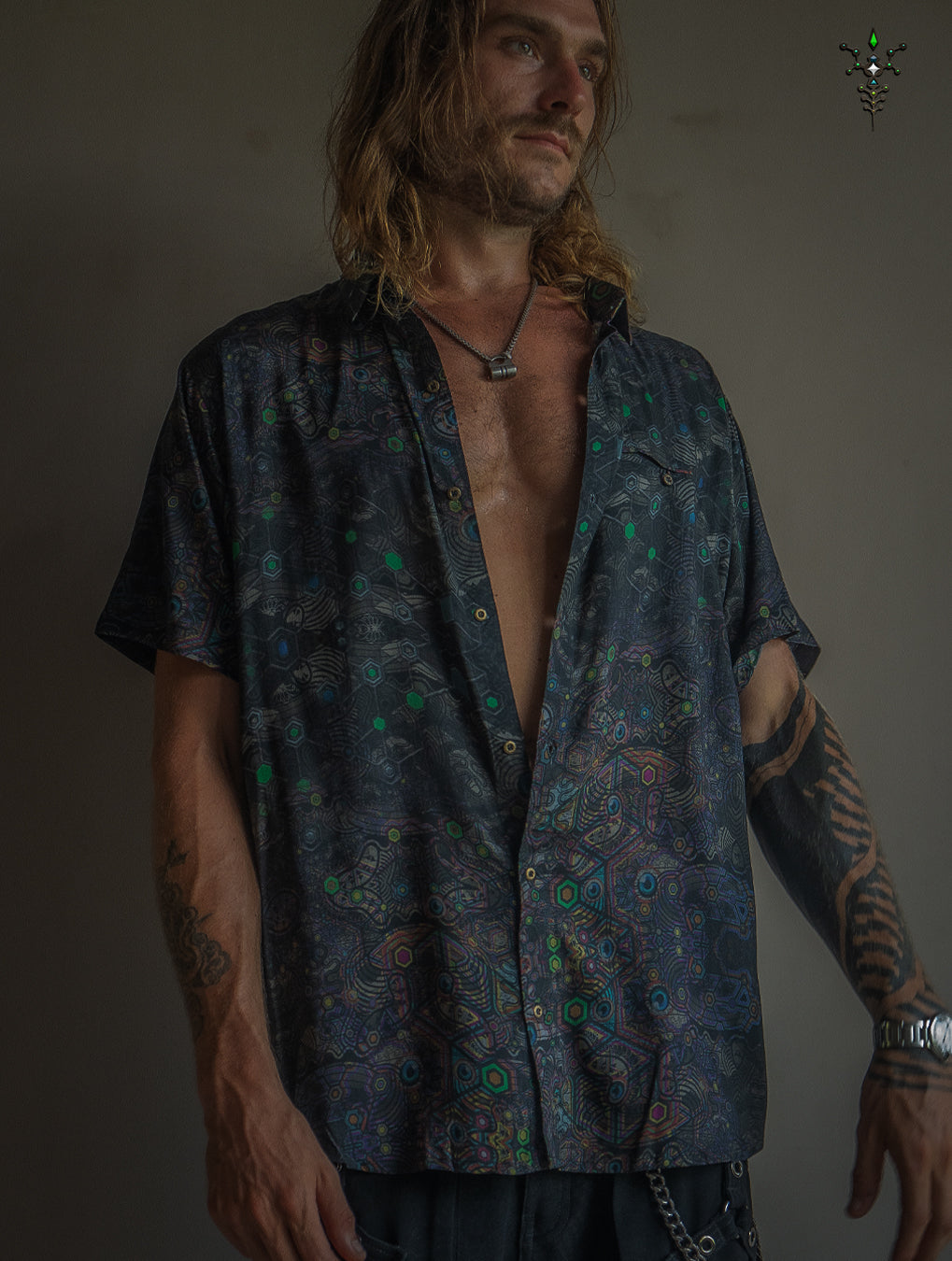 Shirt Men Half Sleeves / Bamboo - DARK PSYCHEDELIKA