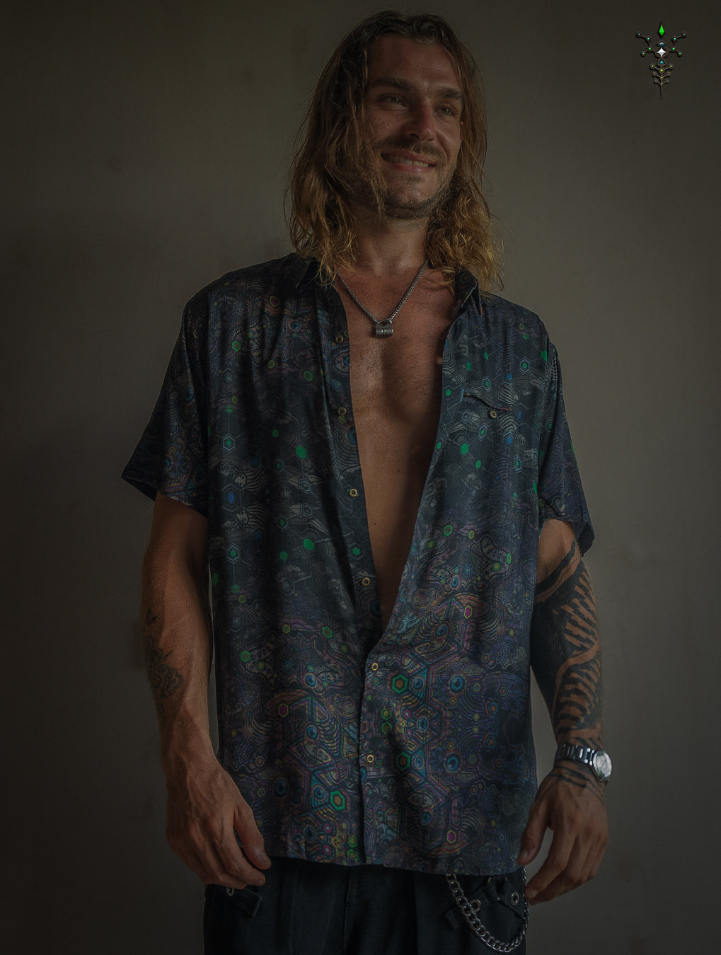 Shirt Half Sleeves / Bamboo - DARK PSYCHEDELIKA