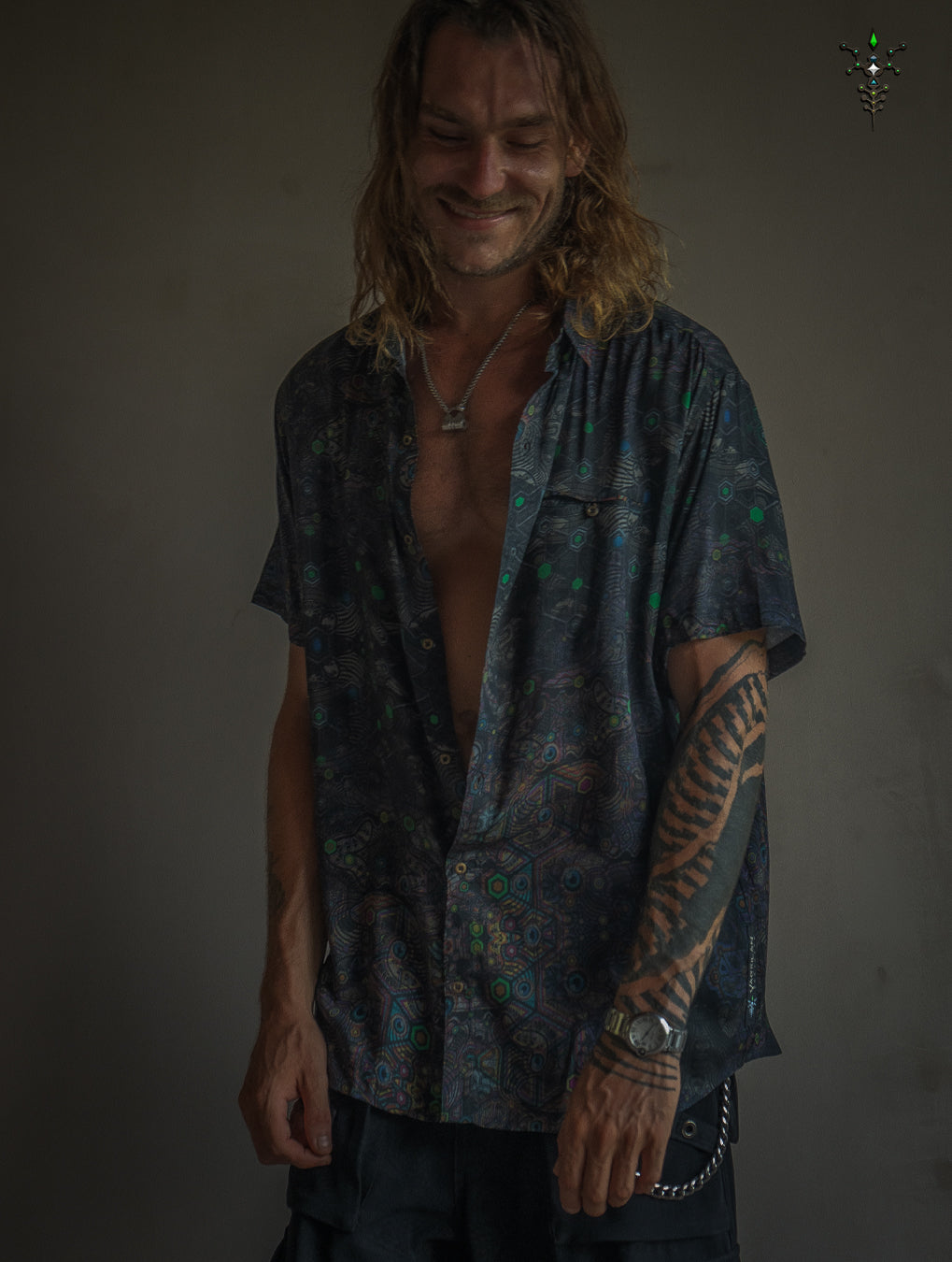 Shirt Men Half Sleeves / Bamboo - DARK PSYCHEDELIKA