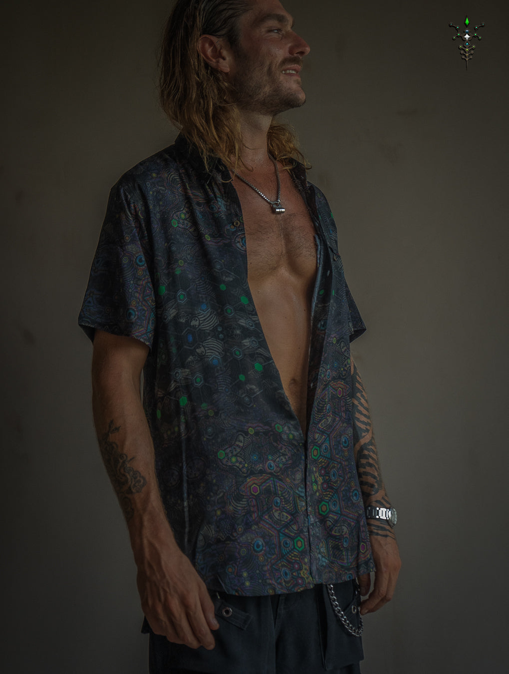 Shirt Men Half Sleeves / Bamboo - DARK PSYCHEDELIKA