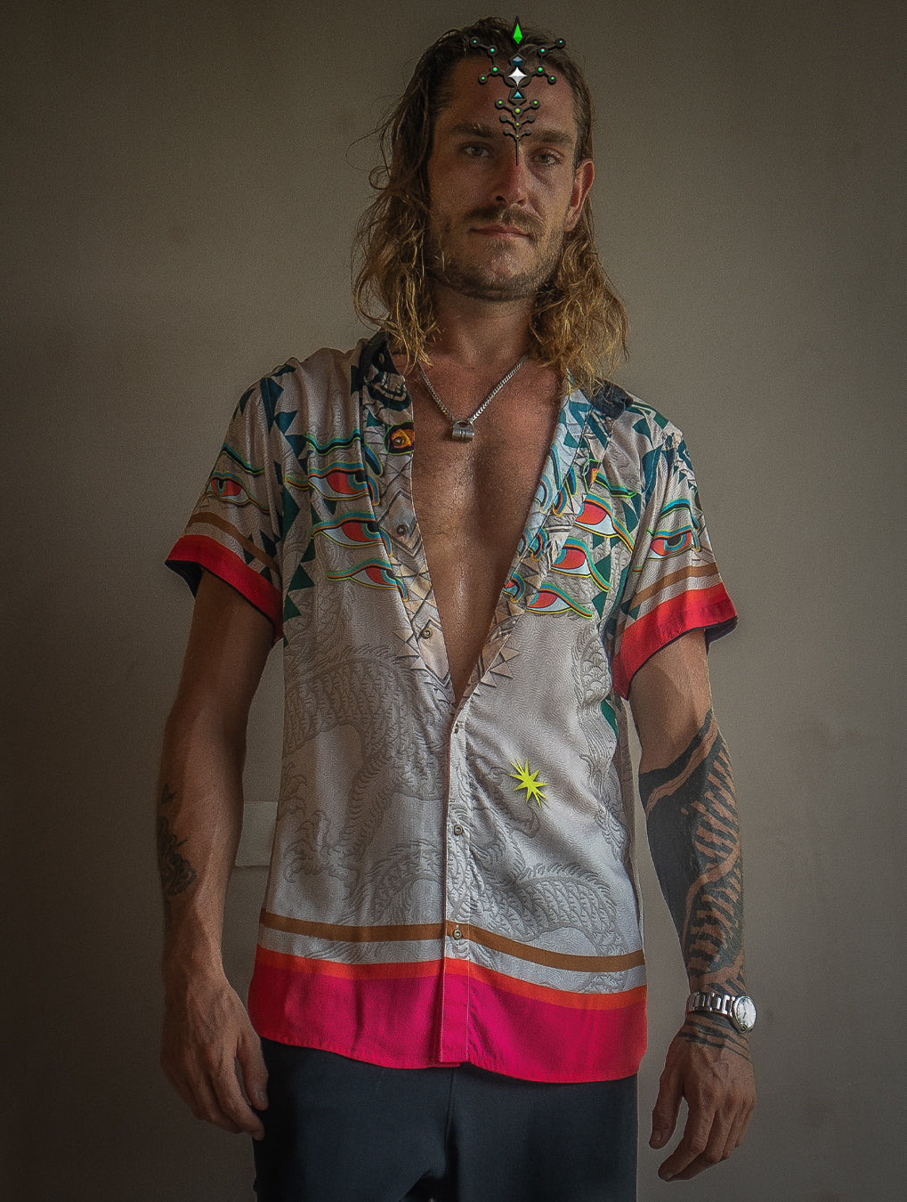 Shirt Men Half Sleeves / Bamboo - EYENEYE