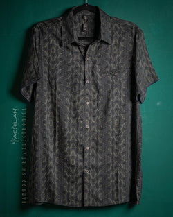 Shirt Men Half Sleeves / Bamboo - ELECTROMIEL - Yacxilan Artwear