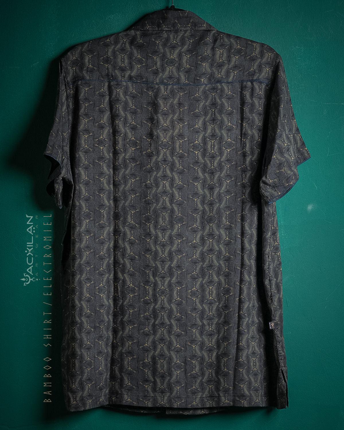 Shirt Men Half Sleeves / Bamboo - ELECTROMIEL - Yacxilan Artwear