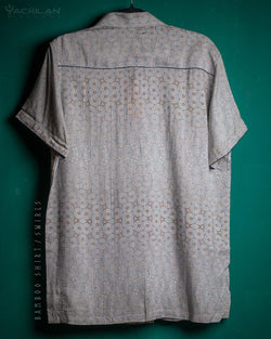 Shirt Men Half Sleeves / Bamboo - SWIRLS - Yacxilan Artwear