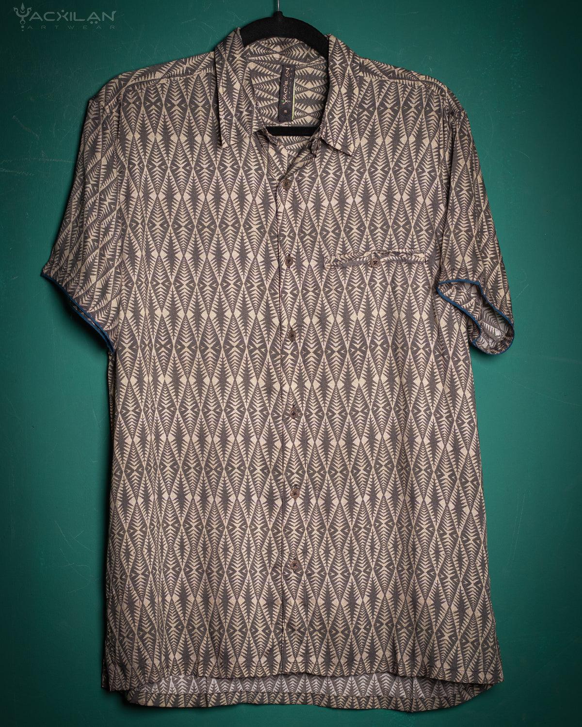 Shirt Men Half Sleeves / Bamboo - JAWS - Yacxilan Artwear