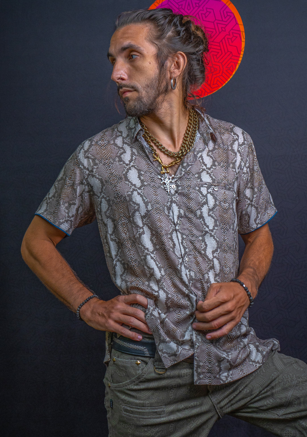 Shirt Men Half Sleeves / Bamboo - White KINGKOBRA