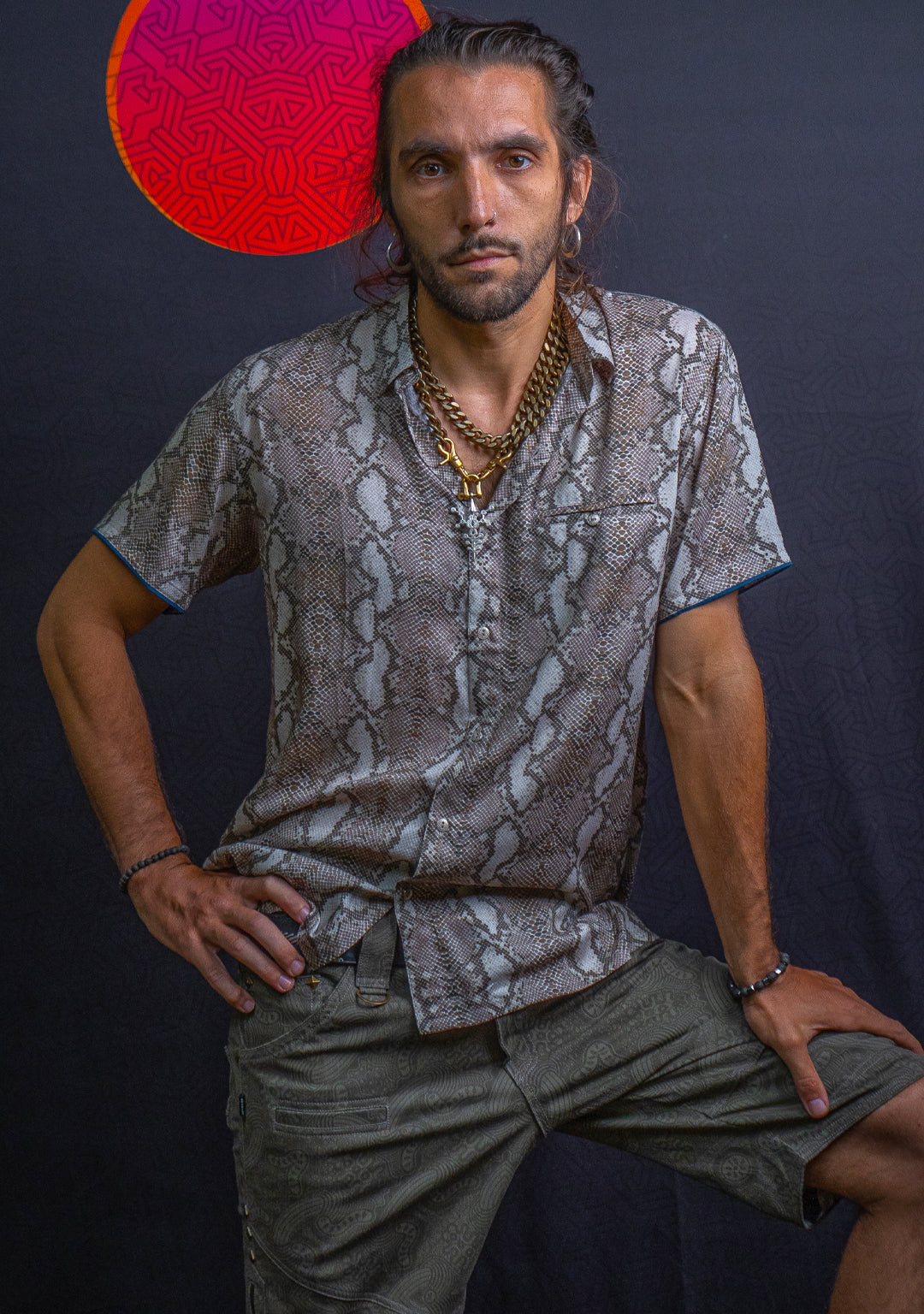 Shirt Men Half Sleeves / Bamboo - White KINGKOBRA