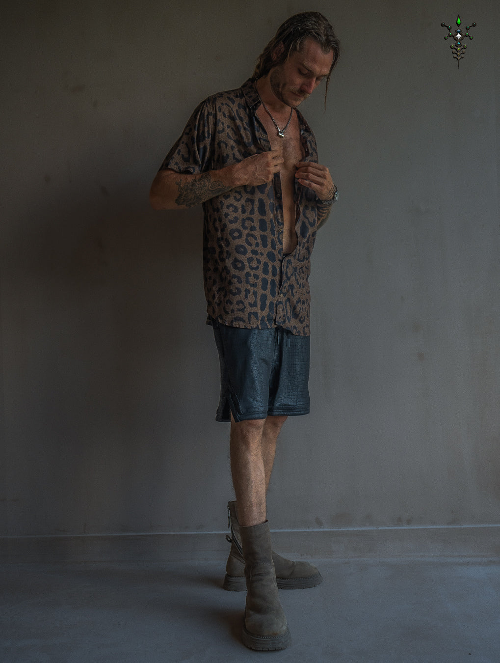 Shirt Men Half Sleeves / Bamboo - LEOPARDUS