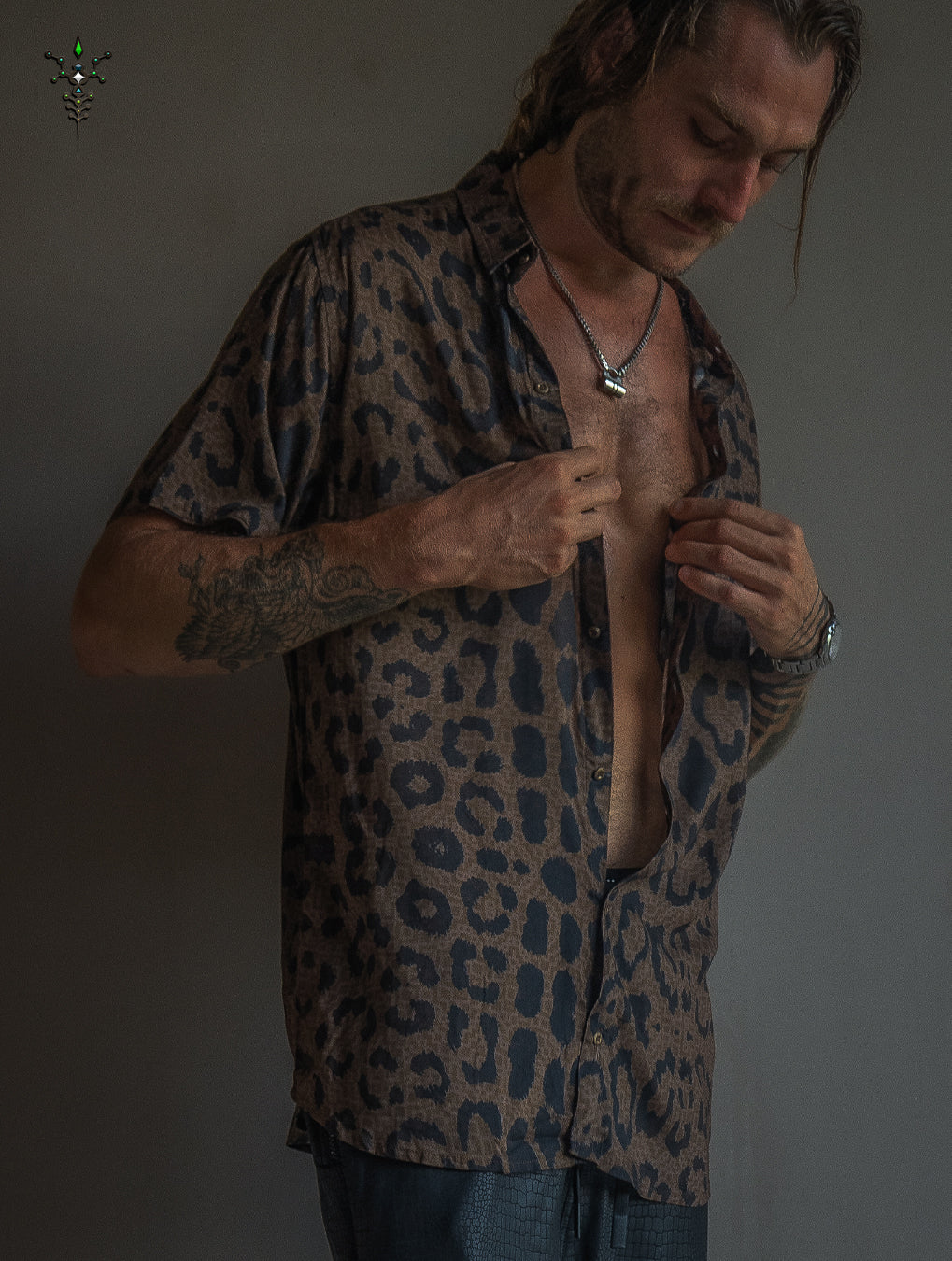 Shirt Men Half Sleeves / Bamboo - LEOPARDUS