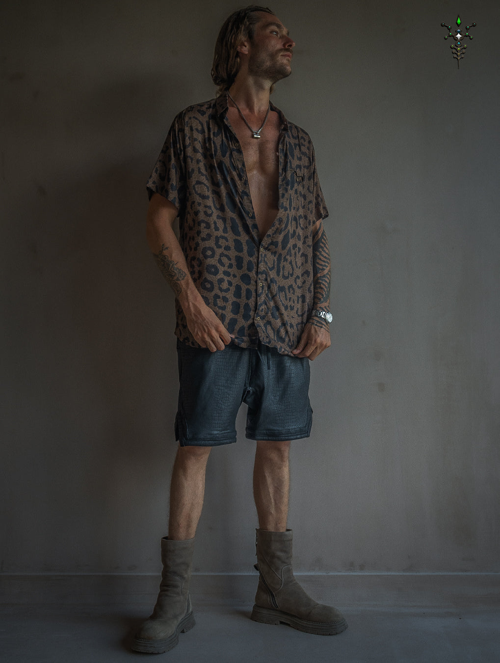 Shirt Men Half Sleeves / Bamboo - LEOPARDUS