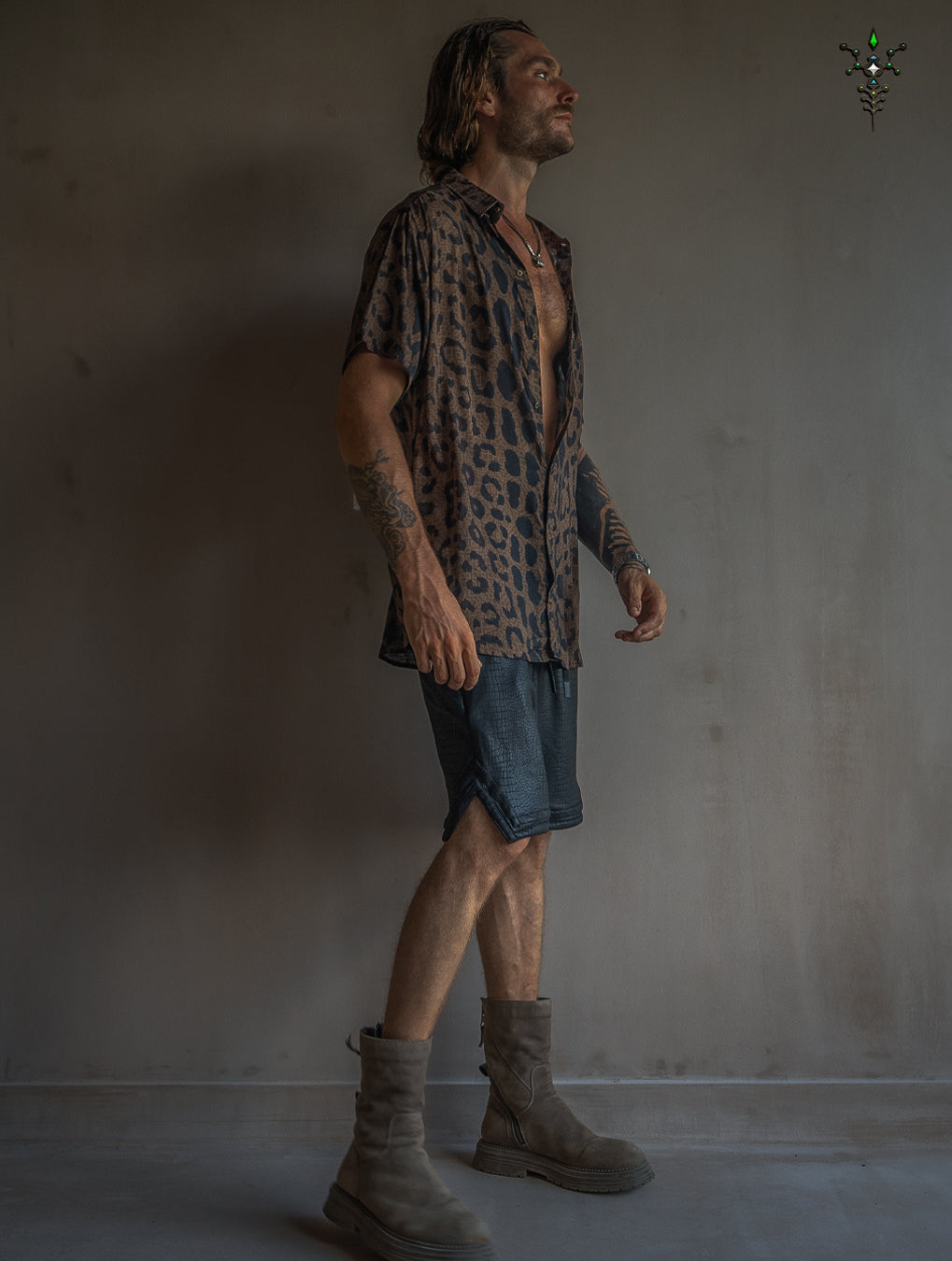 Shirt Men Half Sleeves / Bamboo - LEOPARDUS