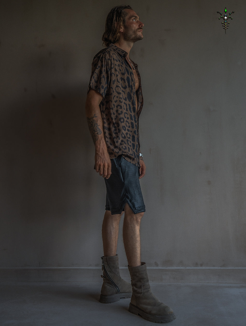 Shirt Men Half Sleeves / Bamboo - LEOPARDUS