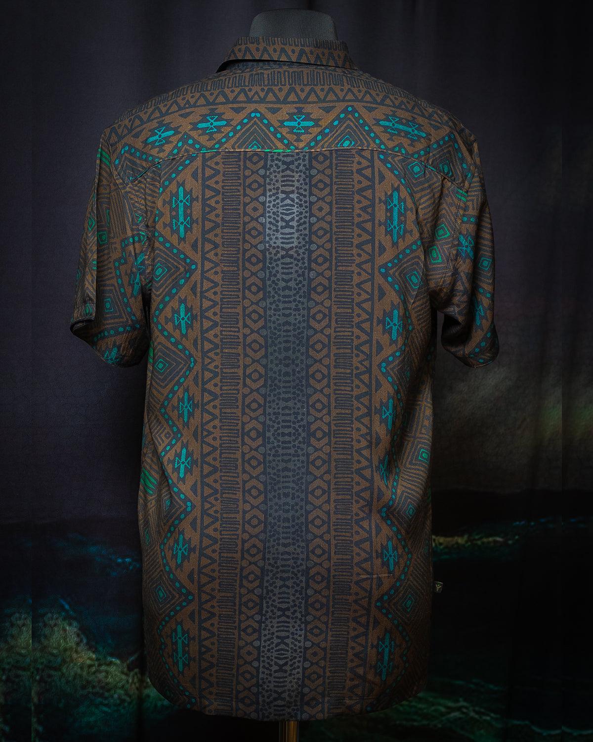 Shirt Men Half Sleeves / Bamboo - MUDGRASS - Yacxilan Artwear