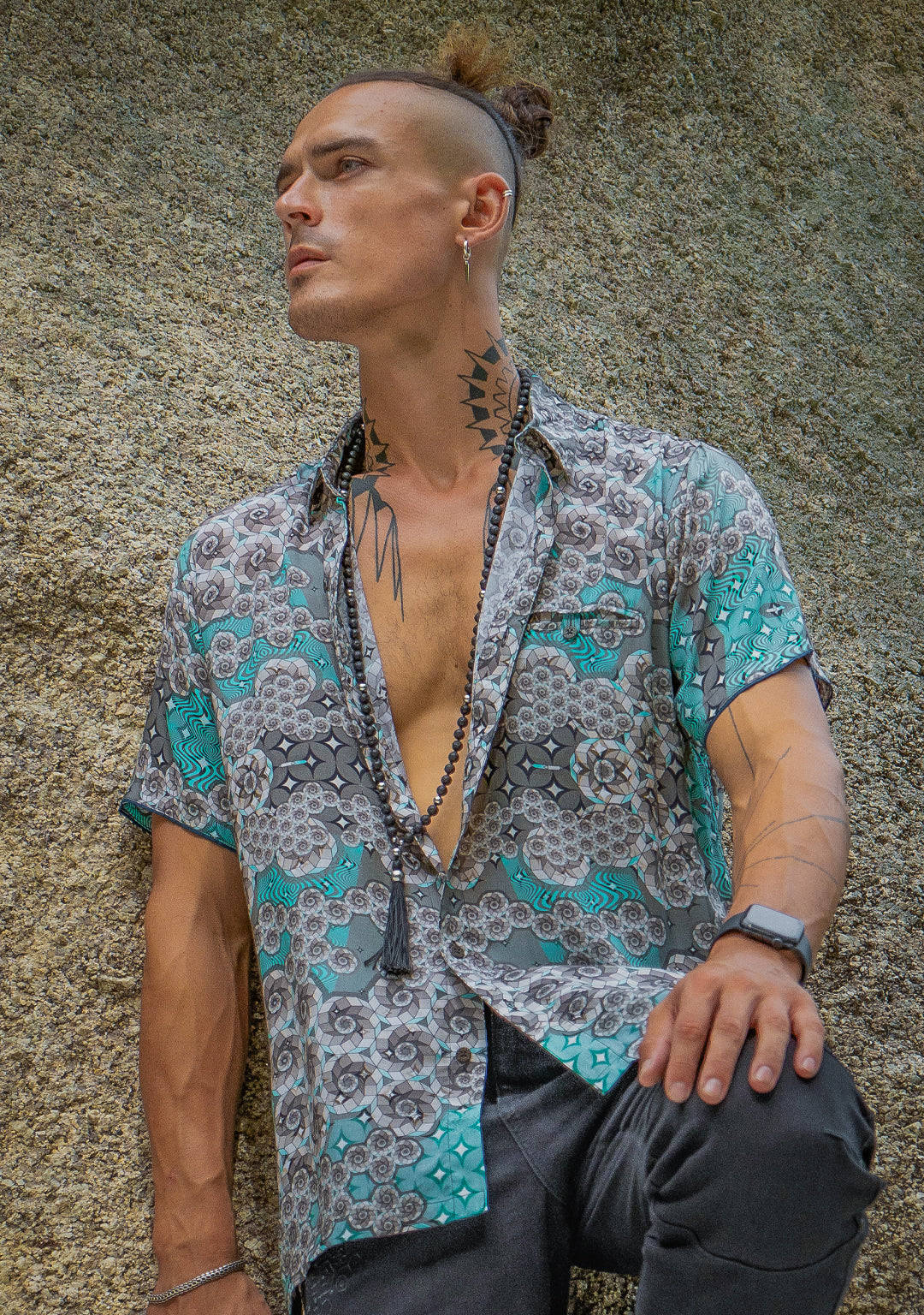 Shirt Men Half Sleeves / Bamboo - NINTENDO SKY