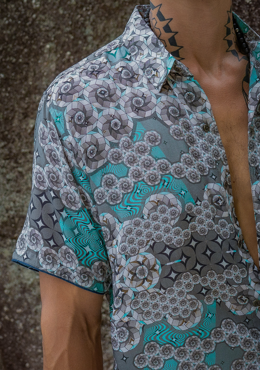 Shirt Men Half Sleeves / Bamboo - NINTENDO SKY