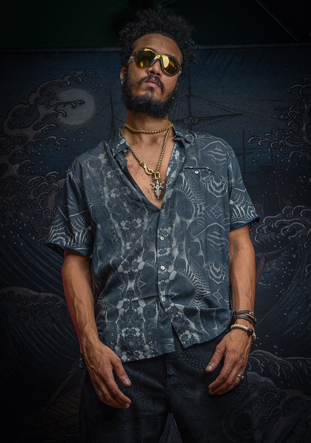 Shirt Men Half Sleeves / Bamboo - SANDOKAN