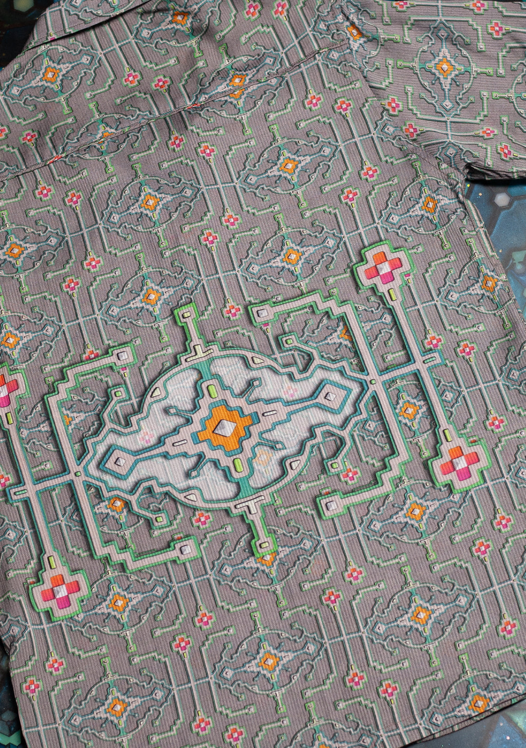 Shirt Men Half Sleeves / Organic Bio Farms Bamboo Strippes - HUIRRARIKA