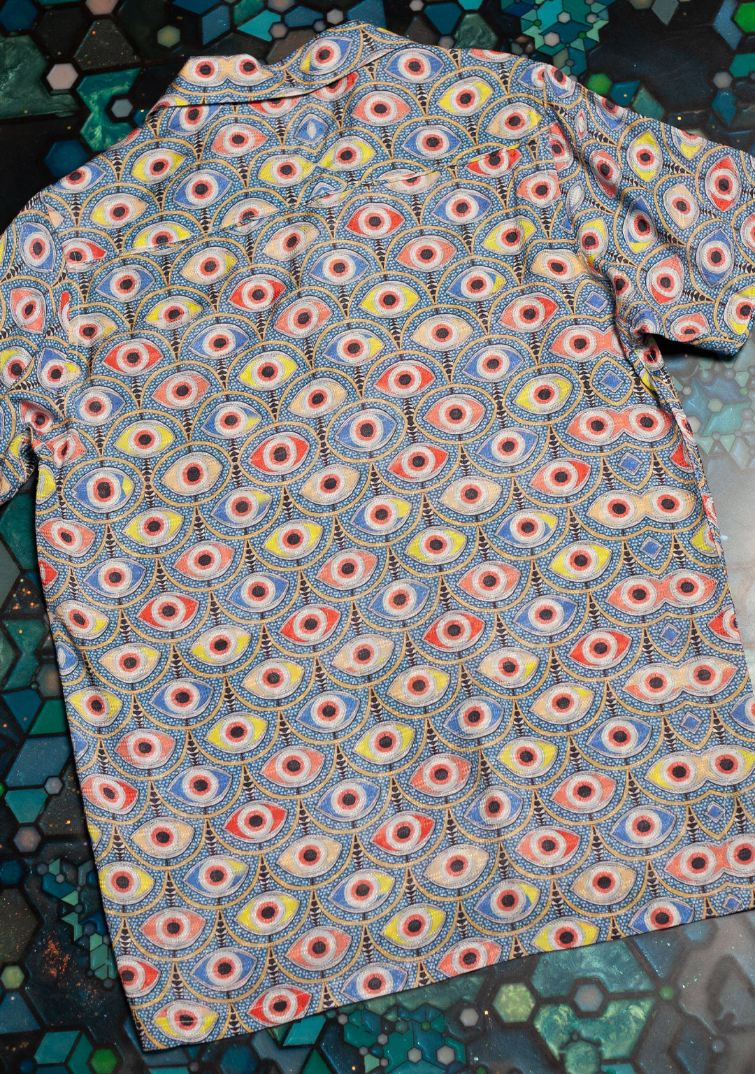 Shirt Men Half Sleeves / Organic Bio Farms Orange Starcheckers - ALLEYESONYOU