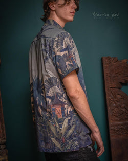 Shirt Men Half Sleeves / Cotton - JUNGLATA - Yacxilan Artwear