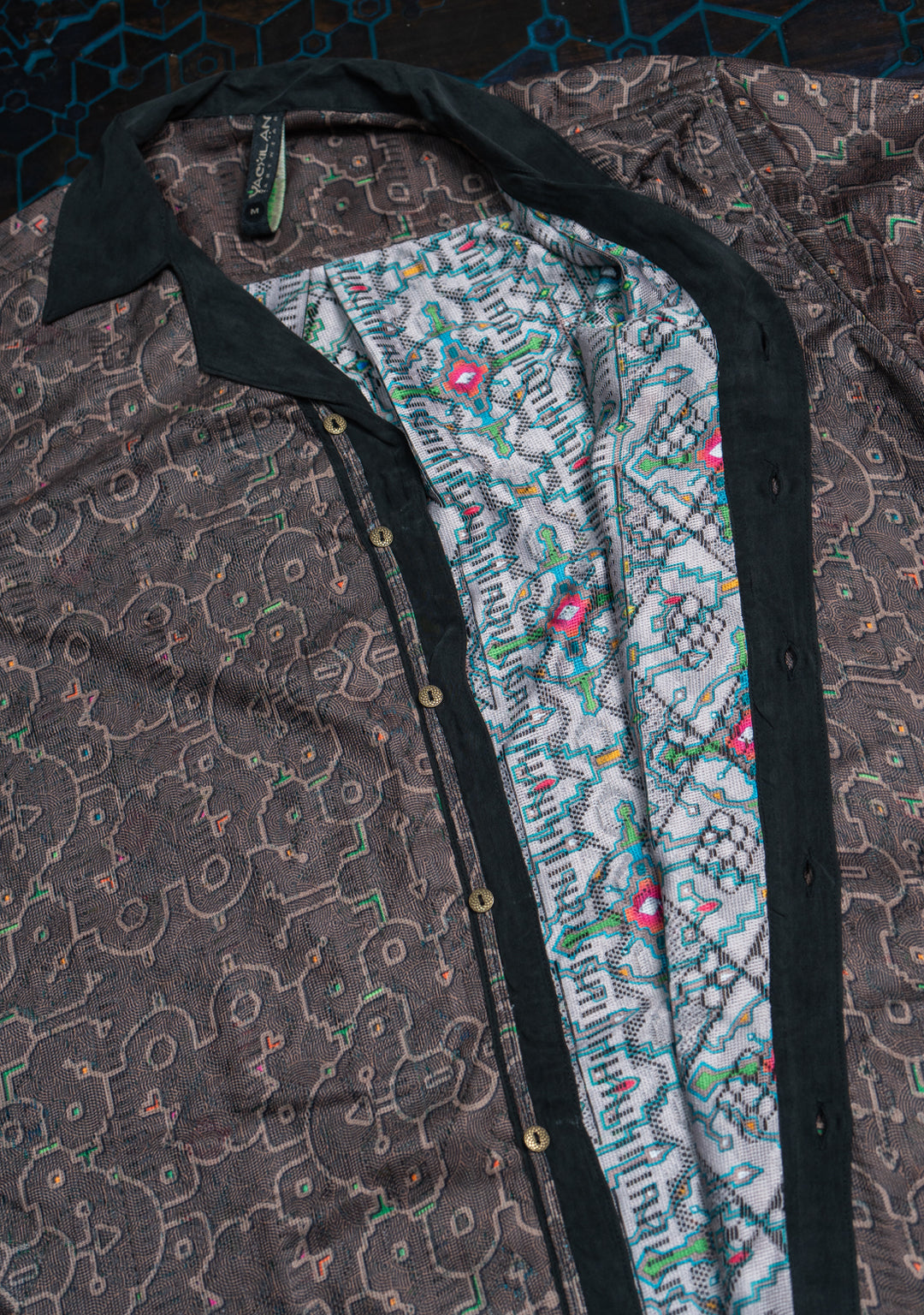 Shirt Men DOLCE Half Sleeves / Lace Black Border - REBIRTH OF IKARO Forest