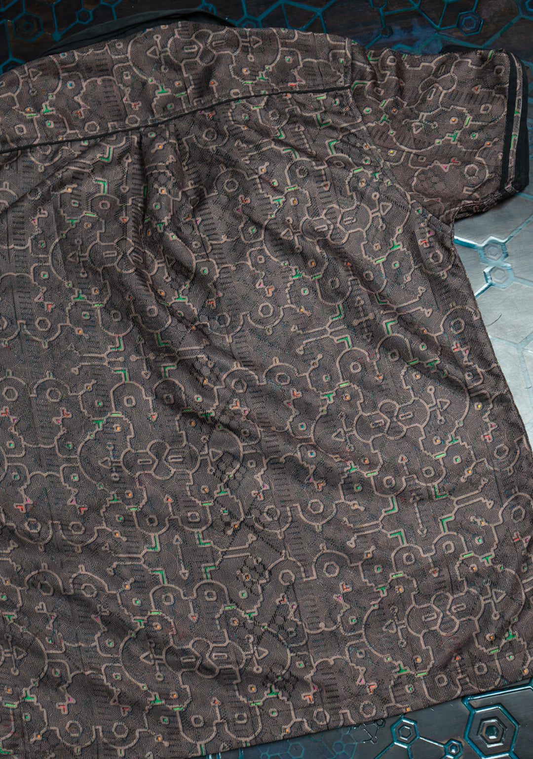 Shirt Men DOLCE Half Sleeves / Lace Black Border - REBIRTH OF IKARO Forest