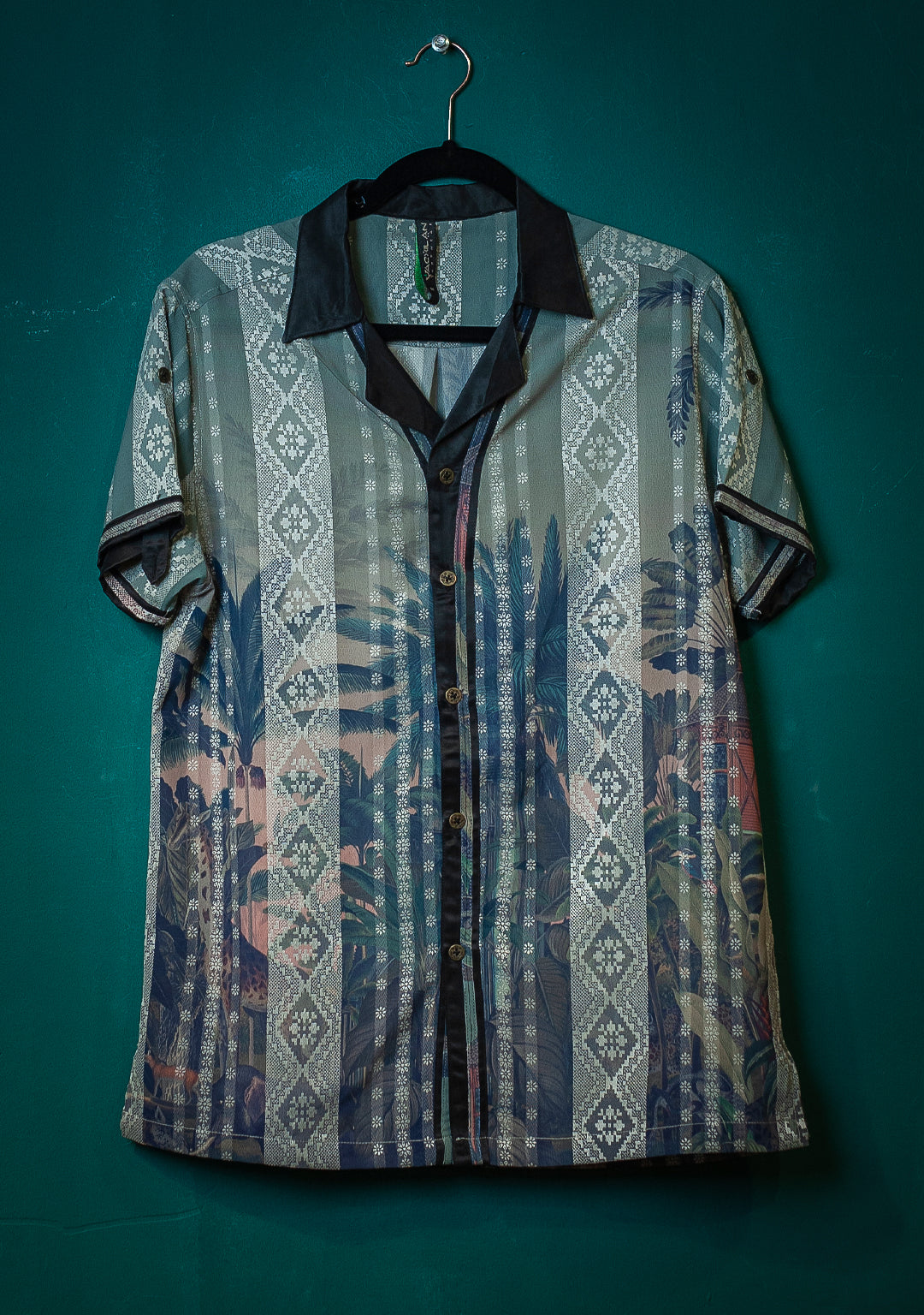 Shirt Men DOLCE Half Sleeves / Japansese Jaquard - JUNGLATA BOHO PIMP