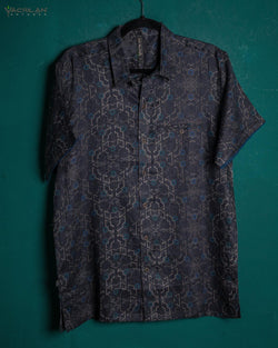 Shirt Men Half Sleeves / Thin Linen - CUBIX - Yacxilan Artwear