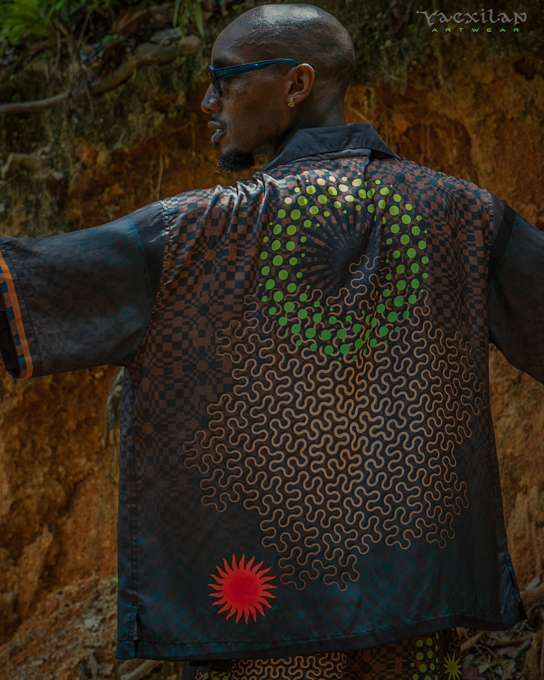 Shirt Men Oversized Set Half Sleeves / Satin - ERGOT PORTAL