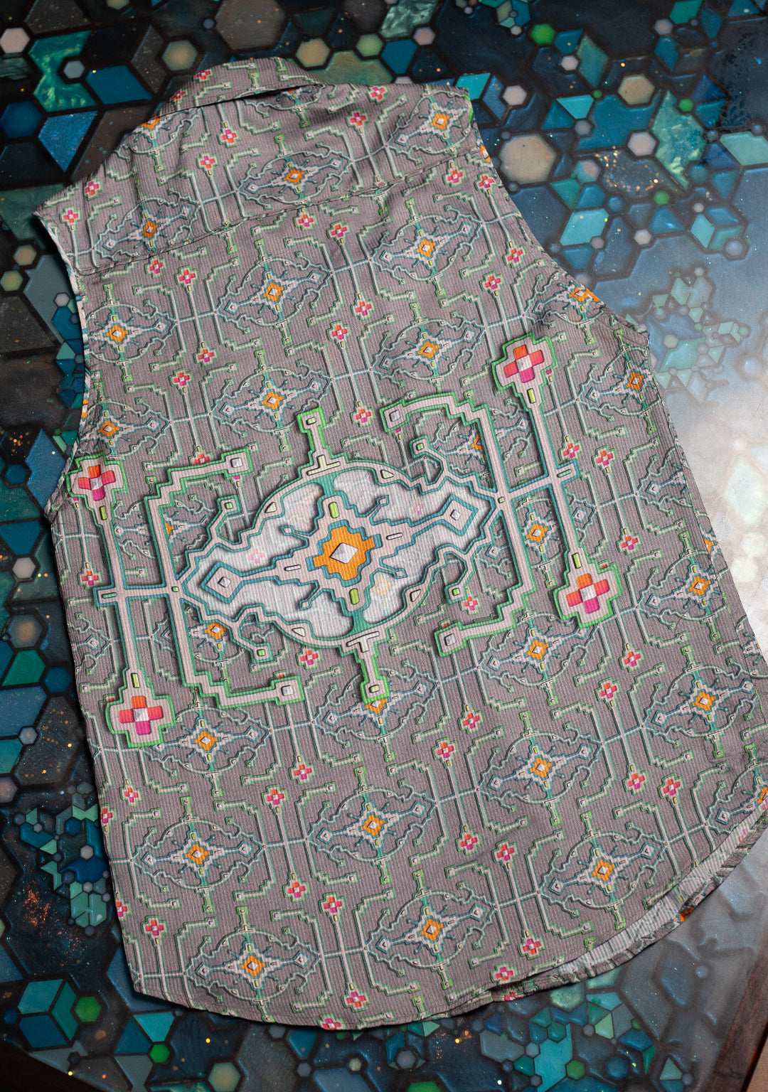 Shirt Men Sleeveless / Organic Bio Farms BAMBOO Strippes - HUIRRARIKA