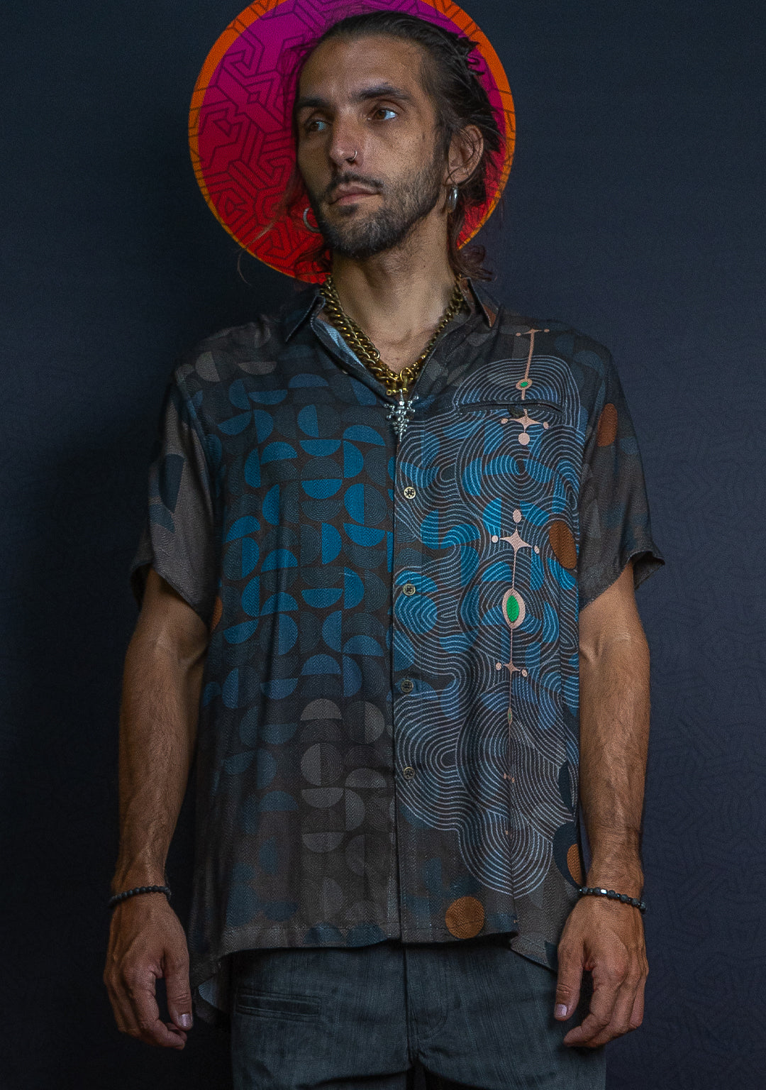 Shirt Men Half Sleeves / Organic Bio Farms Sugar Cane - BOHOTEAL