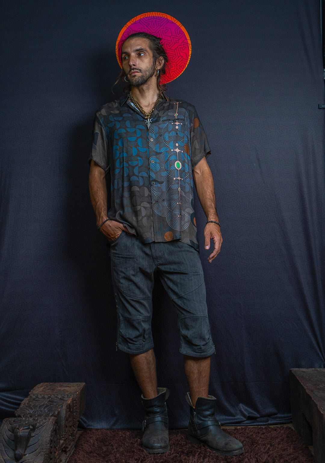 Shirt Men Half Sleeves / Bio Farms Organic SUGAR CANE - BOHOTEAL