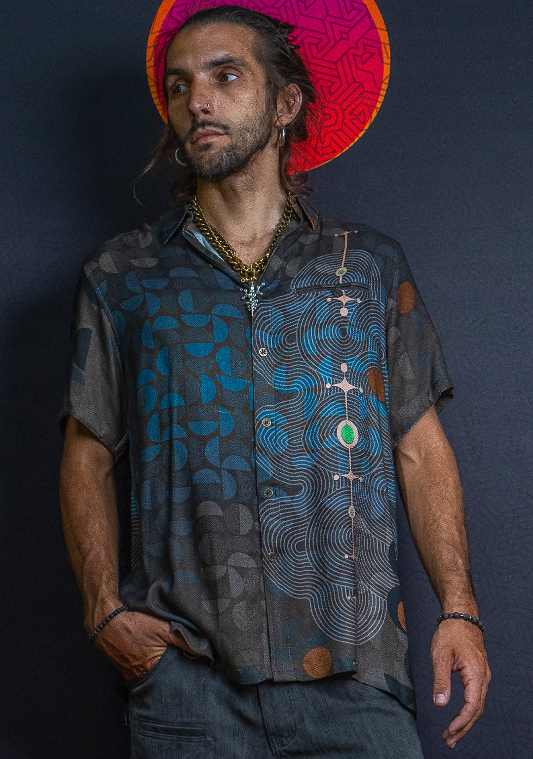 Shirt Men Half Sleeves / Organic Bio Farms Sugar Cane - BOHOTEAL