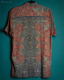 Shirt Men Half Sleeves / Earth Viscose Digital - ATLANTIS - Yacxilan Artwear