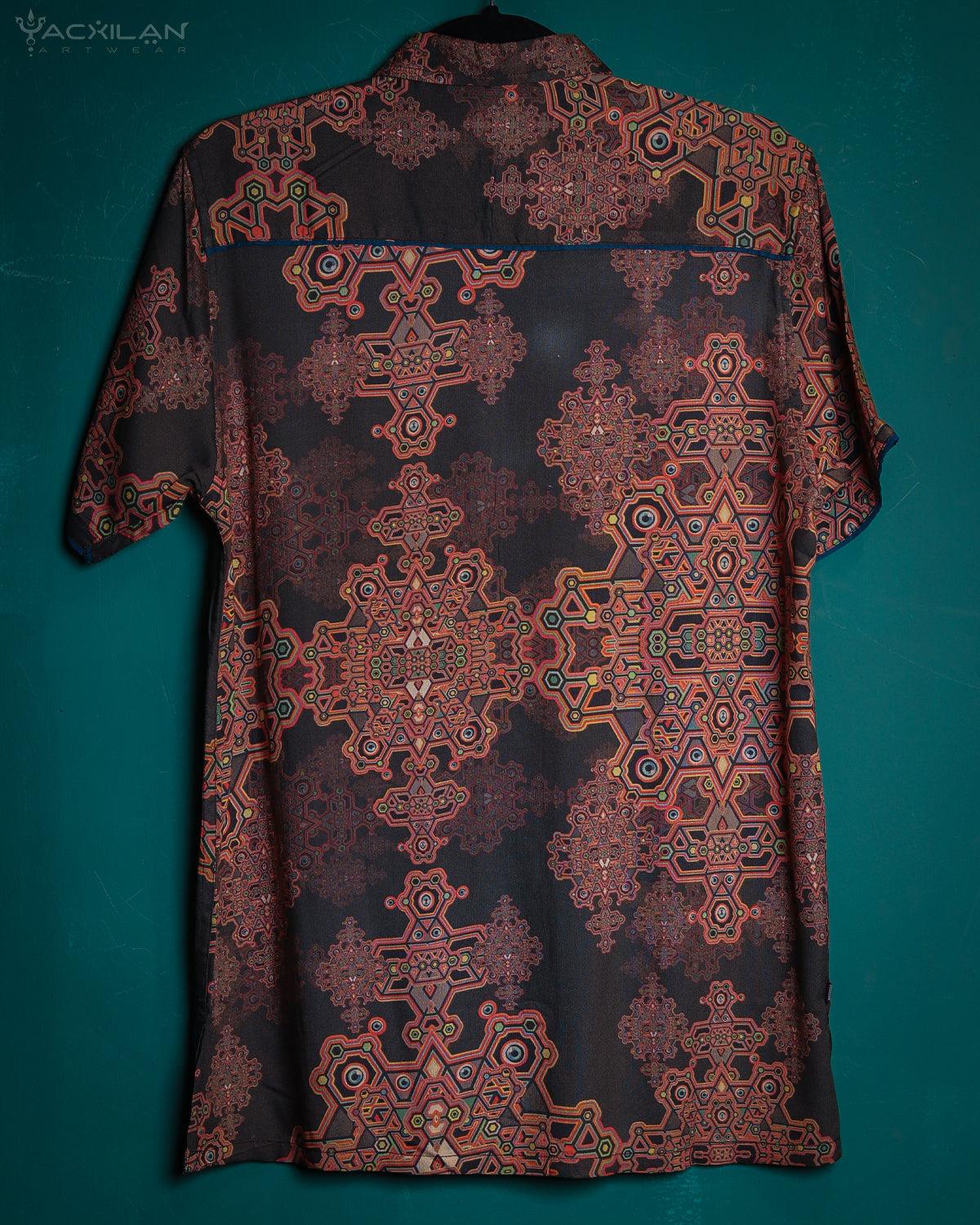 Shirt Men Half Sleeves / Earth Viscose Digital - DEMETRIO - Yacxilan Artwear