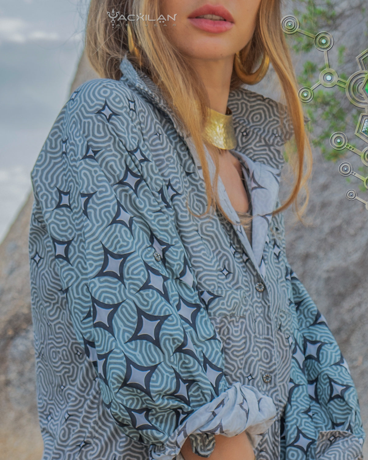 Longsleeve Shirt PIRATECHIC / Cotton Popeline - STARLIGHT