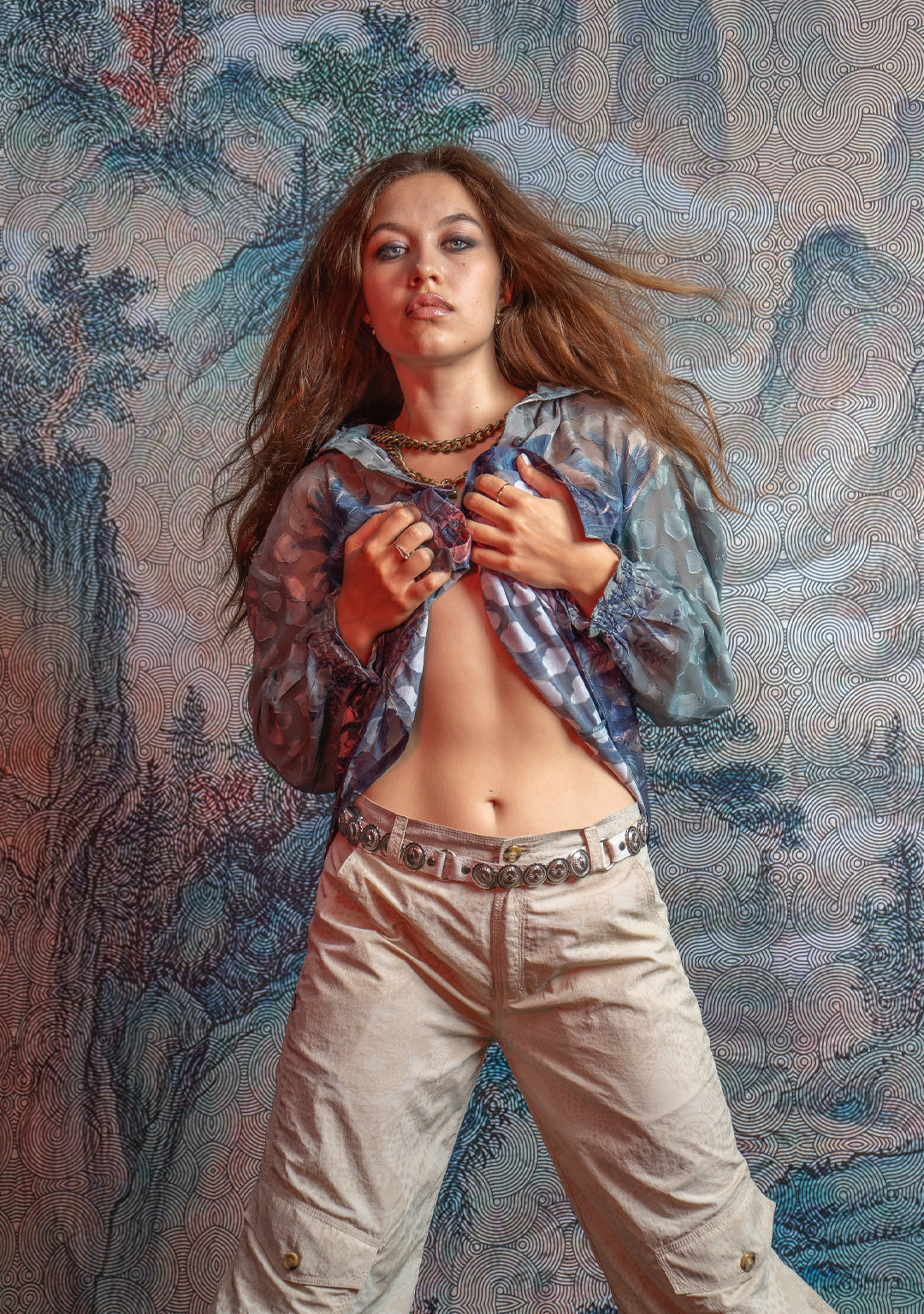 Shirt Woman Longsleeve FRUFRU / Japanese Uragiri - JUNGLATA Island