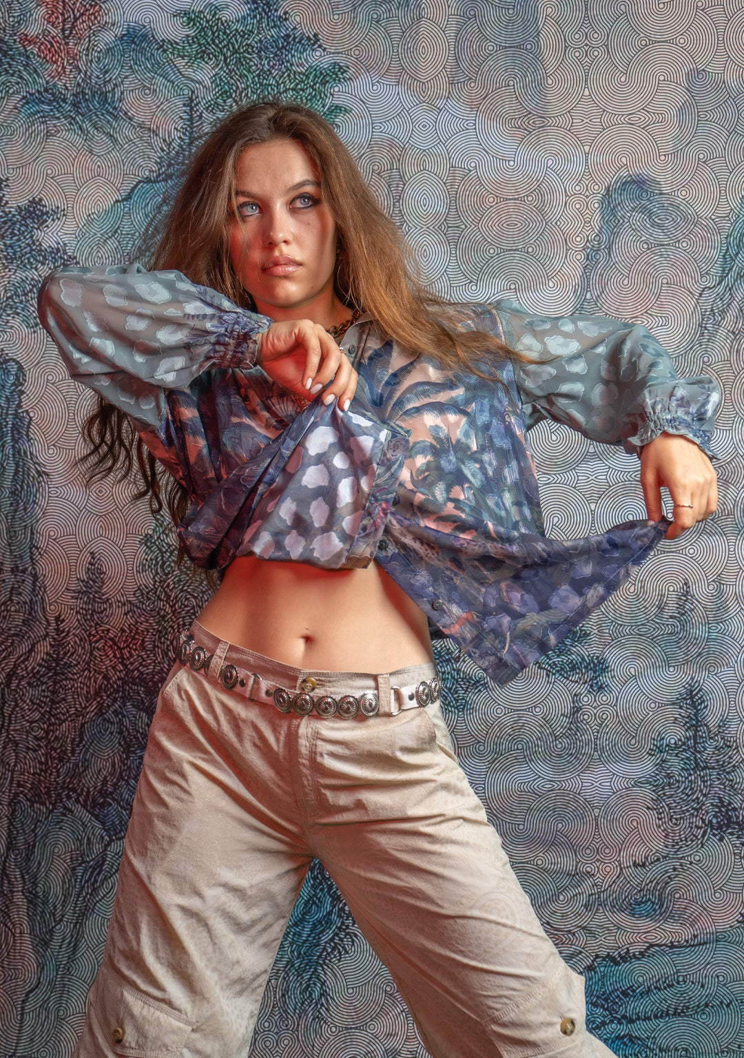 Shirt Woman Longsleeve FRUFRU / Japanese Uragiri - JUNGLATA Island