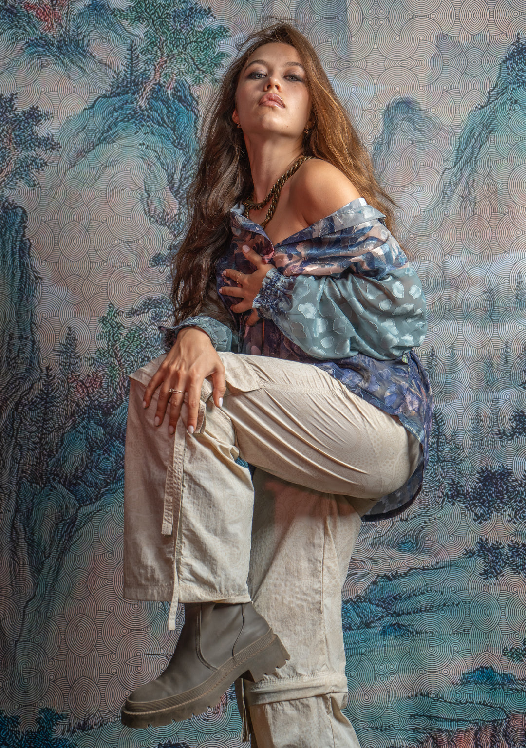 Shirt Woman Longsleeve FRUFRU / Japanese Uragiri - JUNGLATA Island