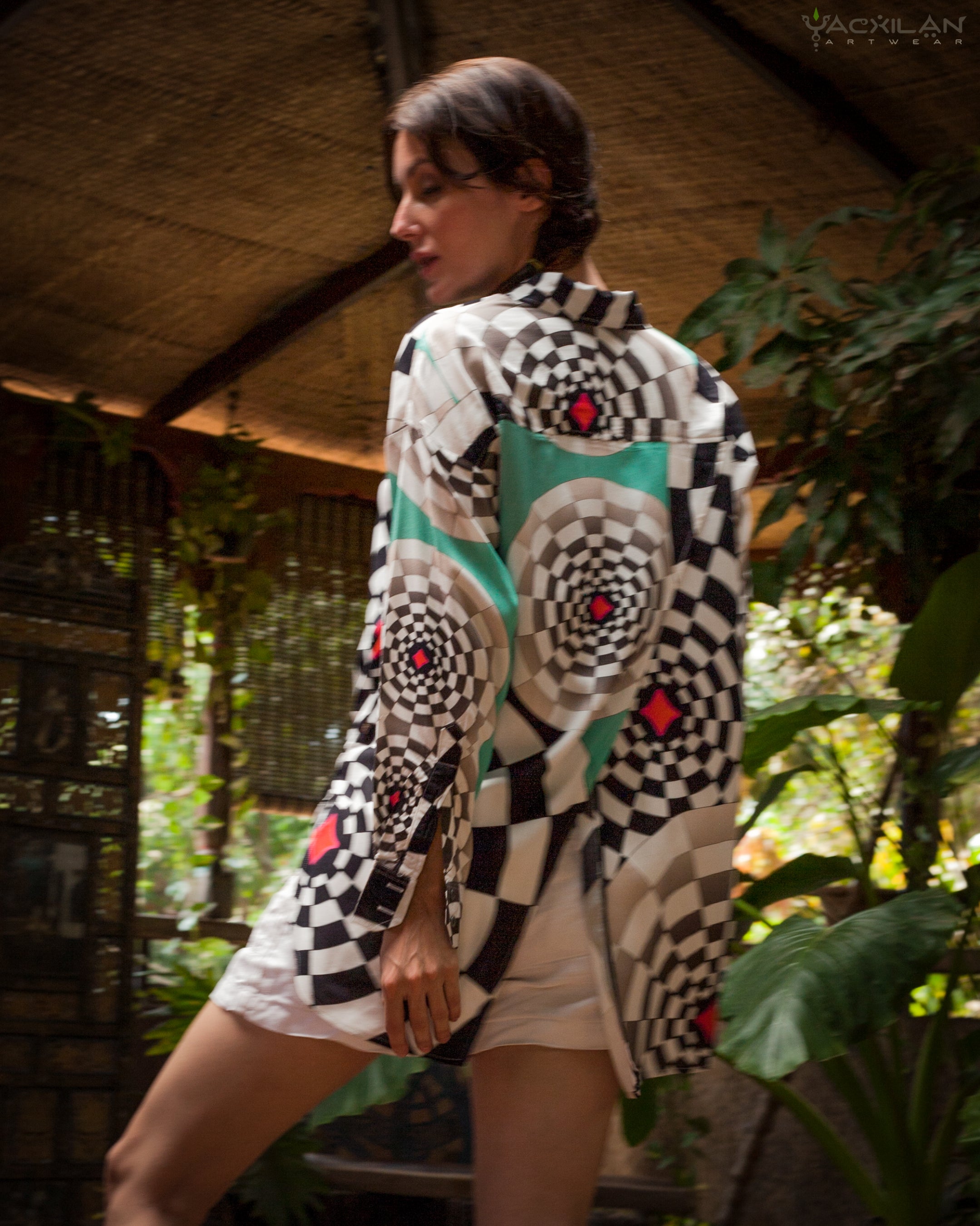 Long Sleeve Backsplit Shirt / Viscose - MATZOKIO